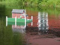 Olofsfors Eisenhütte - Detail im Fluss