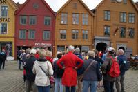Stadtspaziergang durch Bergen, Norwegen - Bryggen