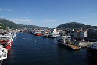 Blick von AIDAsol auf Bergen, Norwegen