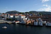 Auslaufen aus Bergen, Norwegen