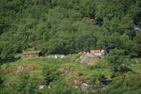 Geschützte Bergbauernhöfe, Geirangerfjord, Norwegen