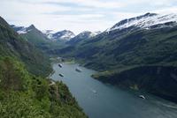 Blick in Richtung Geirangerfjord & Dalsnibba, Norwegen