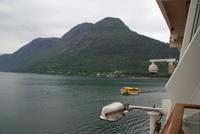 Tenderboot in Andalsnes, Norwegen