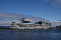 AIDAsol im Hafen von Trondheim, Norwegen