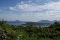 Blick vom Aussichtspunkt Aksla in Alesund, Norwegen