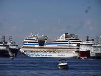 AIDAsol im Hafen von Bergen, Norwegen