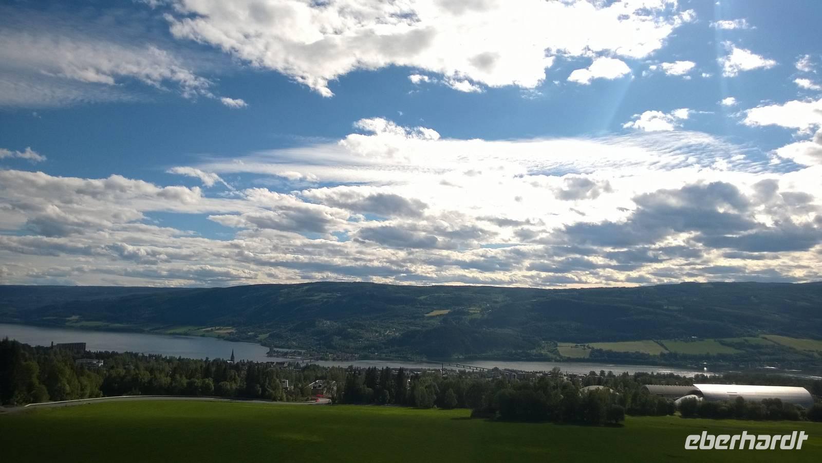 Blick auf die Mjösa bei Lillehammer