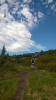 Auf der ersten Wanderung bei Lillehammer