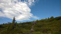Auf der ersten Wanderung bei Lillehammer