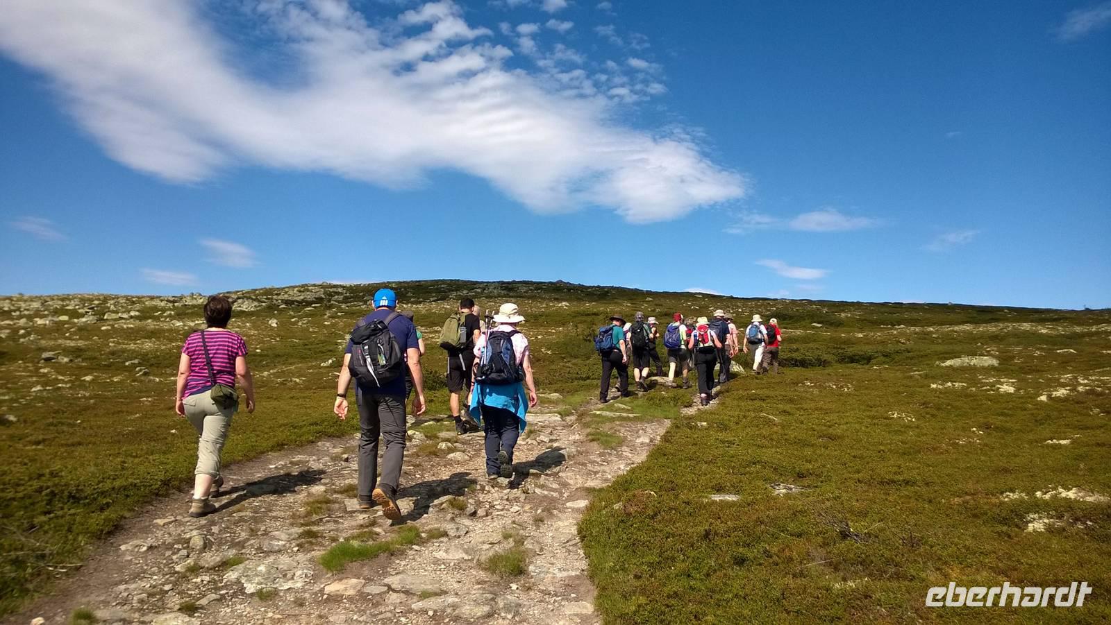 Auf der ersten Wanderung bei Lillehammer