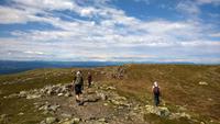 Auf der ersten Wanderung bei Lillehammer