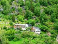 Bauernhäuser am Geirangerfjord