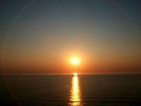 Abendstimmung auf der Fähre