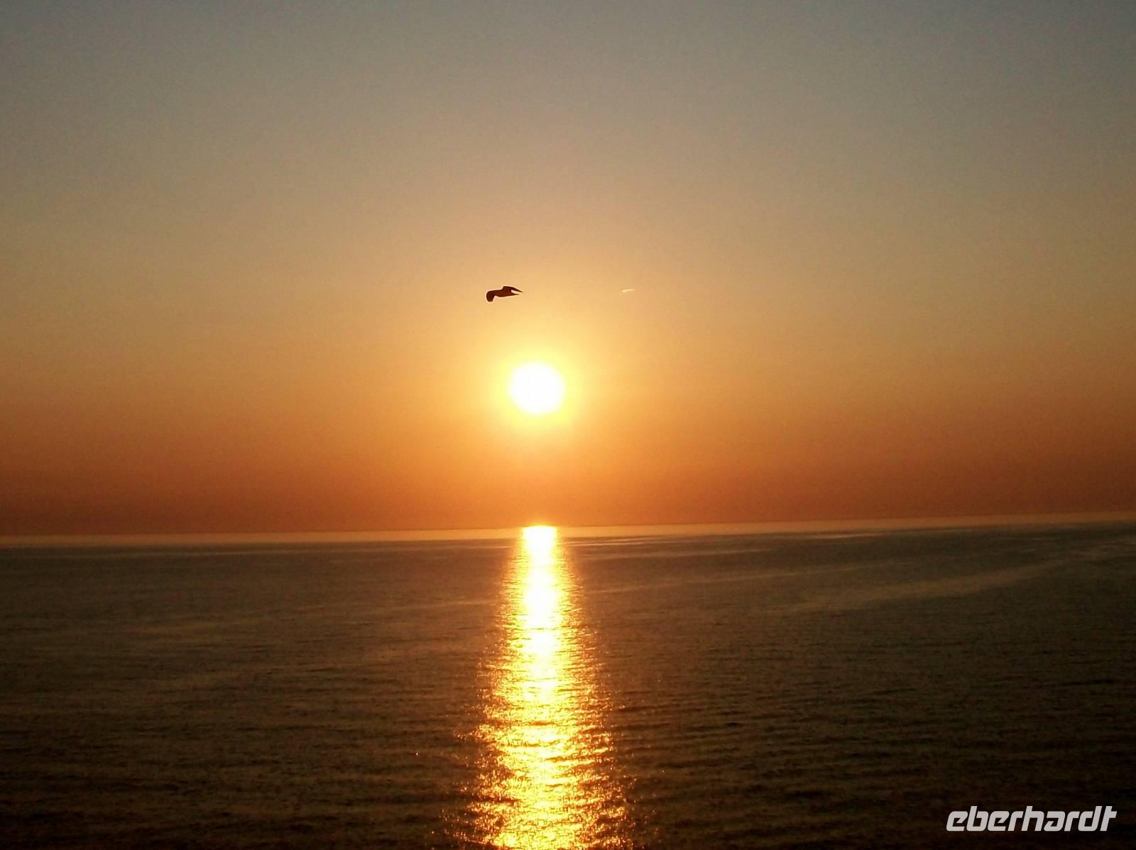 Abendstimmung auf der Fähre