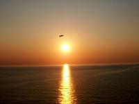 Abendstimmung auf der Fähre