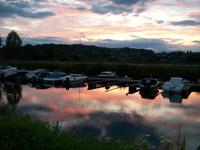Abendstimmung am Hotel