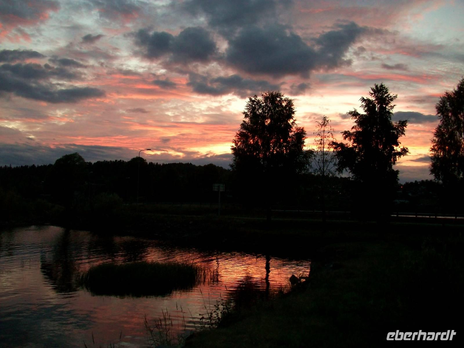 Abendstimmung am Hotel