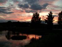 Abendstimmung am Hotel