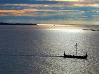 Abendstimmung auf der Fähre