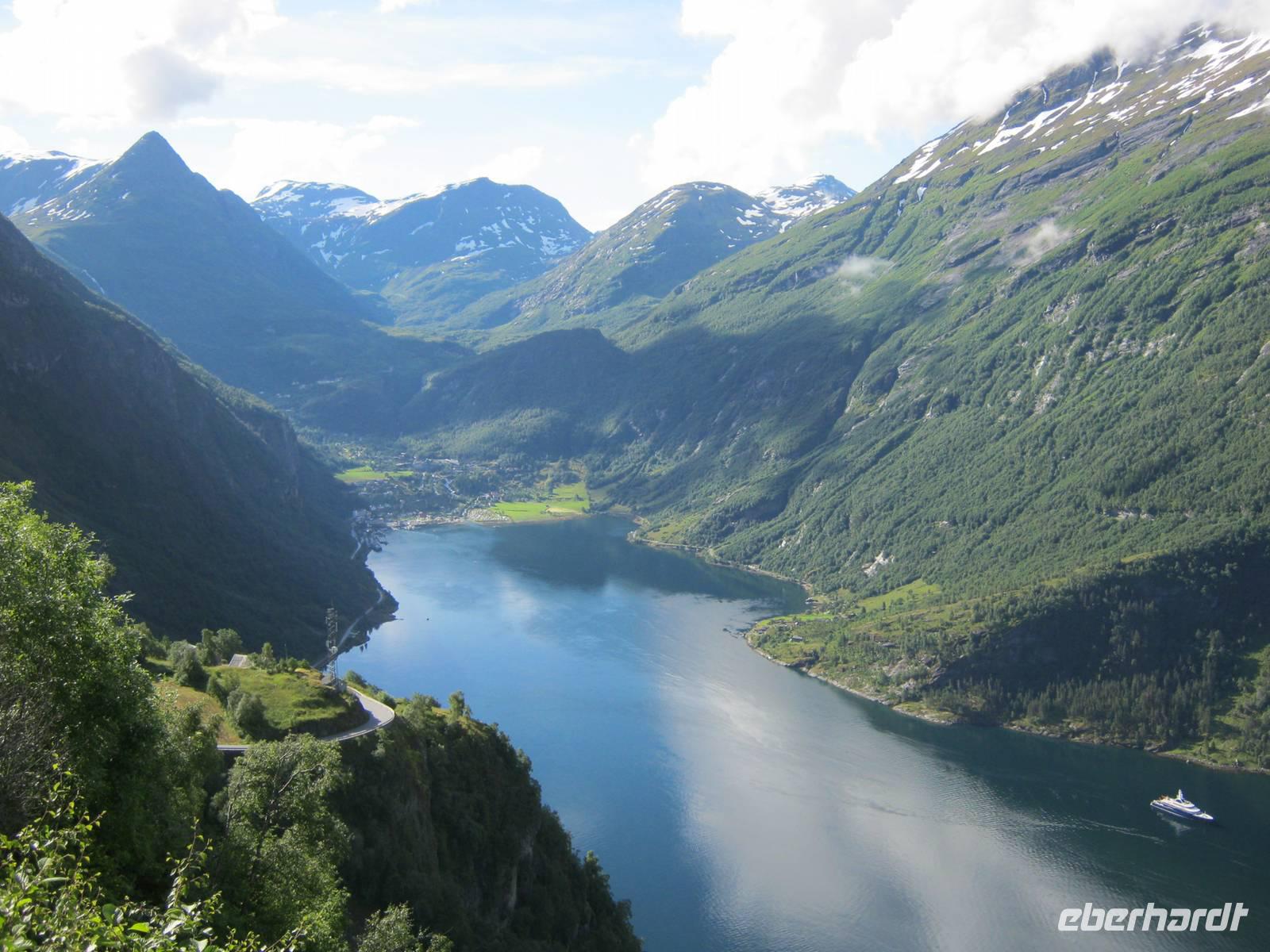 Blick zurück vom Örnesvingen