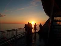 Abendstimmung auf der Fähre