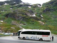 Unser Reisebus am Sognefjell