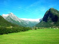 Blick vom Gletschermuseum