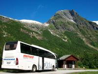 Unser Reisebus am Gletscher
