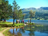 Eberhardt- Reisegruppe am Jölsasee