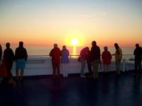 Abendstimmung auf der Fähre