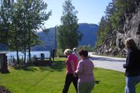 Pause auf der Fahrt zum Elveseter Hotel