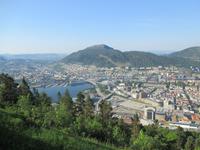 Blick auf Bergen