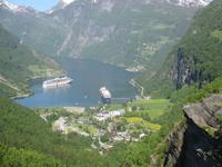 Blick auf Geiranger