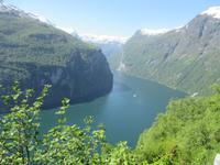 Blick zum Geirangerfjord