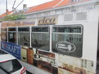 Straßenbahn mit einer Linie