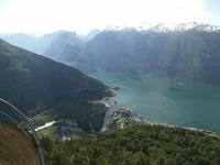Aurlandsfjord vom Stegasteinen