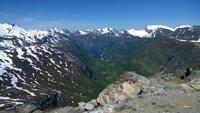 Von der Dalsnibba auf den Geirangerfjord geschaut