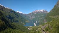 Blick auf den Geirangerfjord