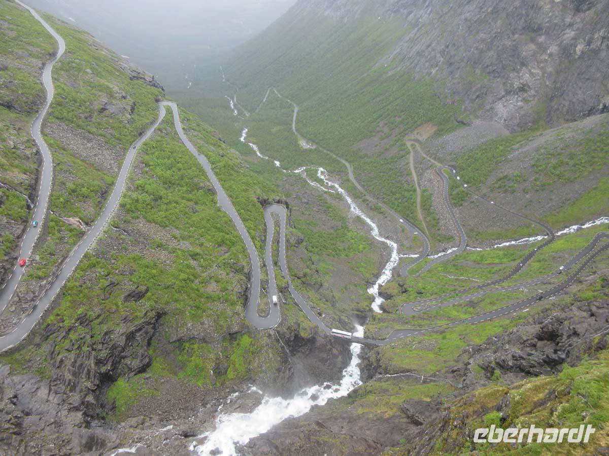 Der Trollstigen von oben