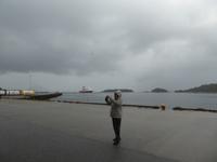 Warten auf die MS Nordlys