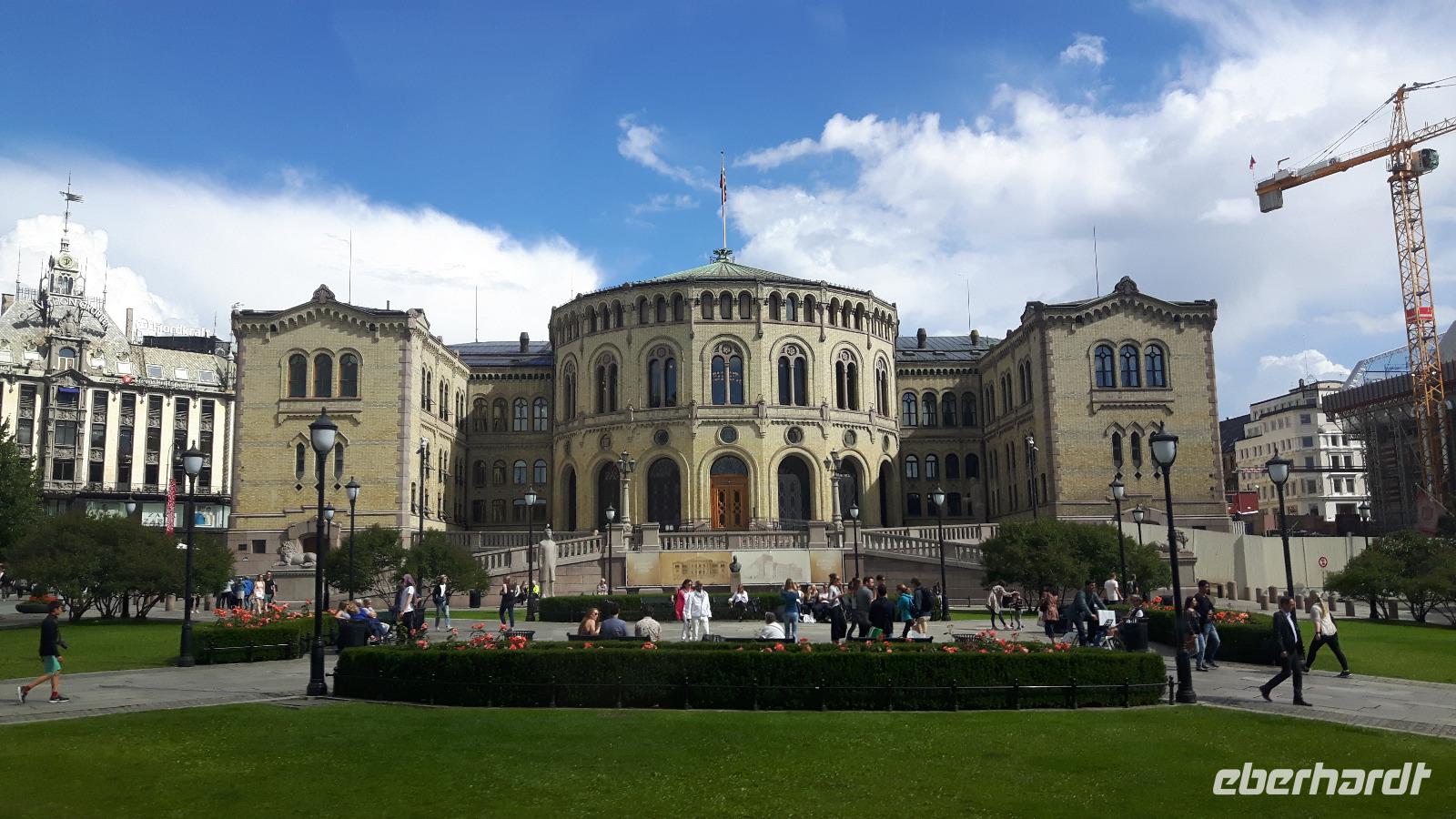 Stadtrundfahrt in Oslo (Parlament bzw. Storting)