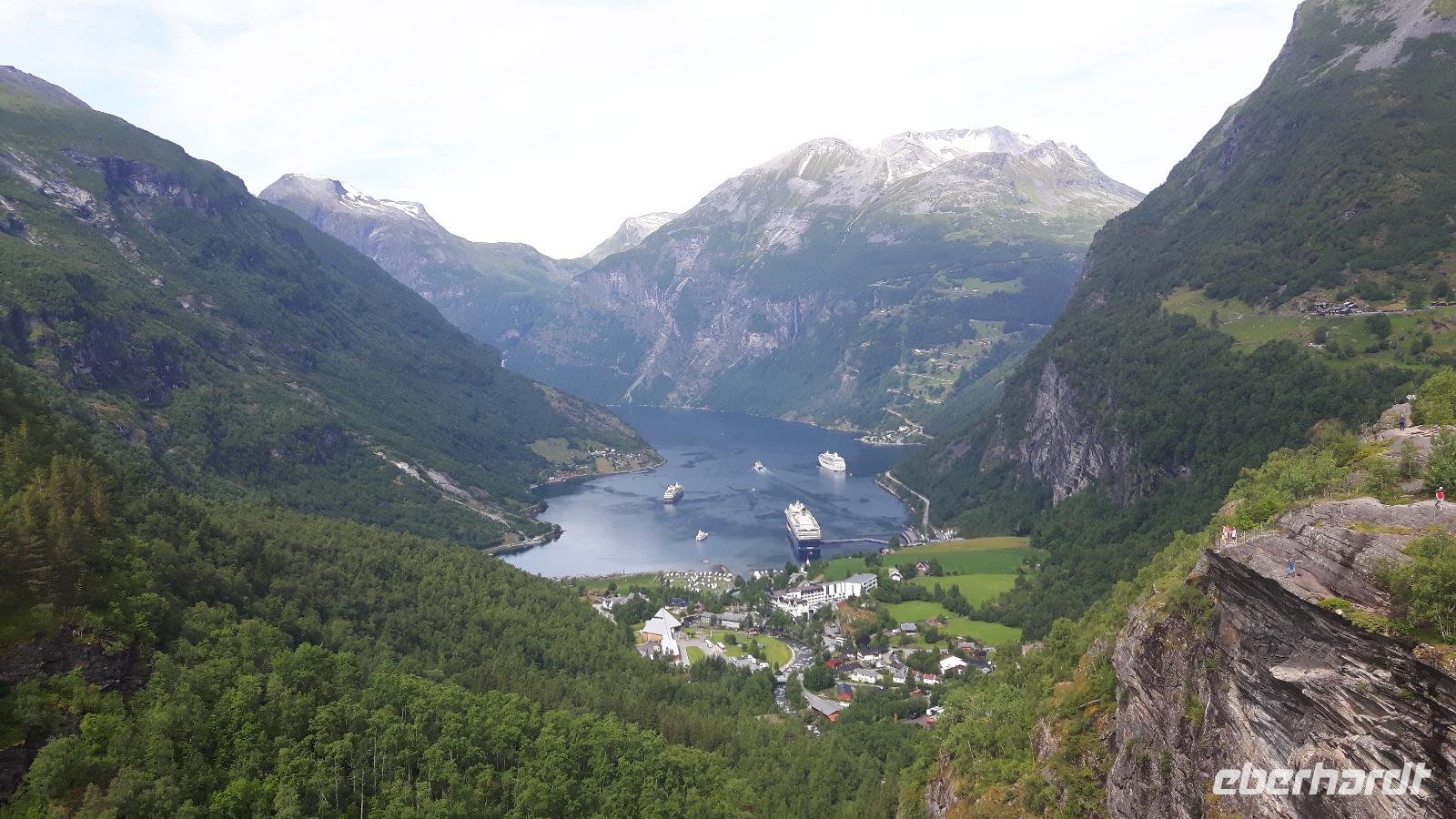 Blick auf den Geirangerfjord