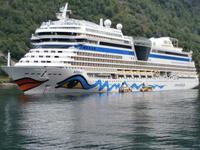 Geiranger Aida im Hafen