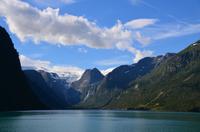 373 Blick vom Oldevadnet zum Jostedalsbreen