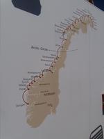 Route der Hurtigrutenschiffe