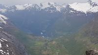 Geirangerfjord vom Dalsnibba aus gesehen