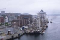 Anlegen der Fähre in Kiel