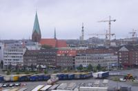 Anlegen der Fähre in Kiel