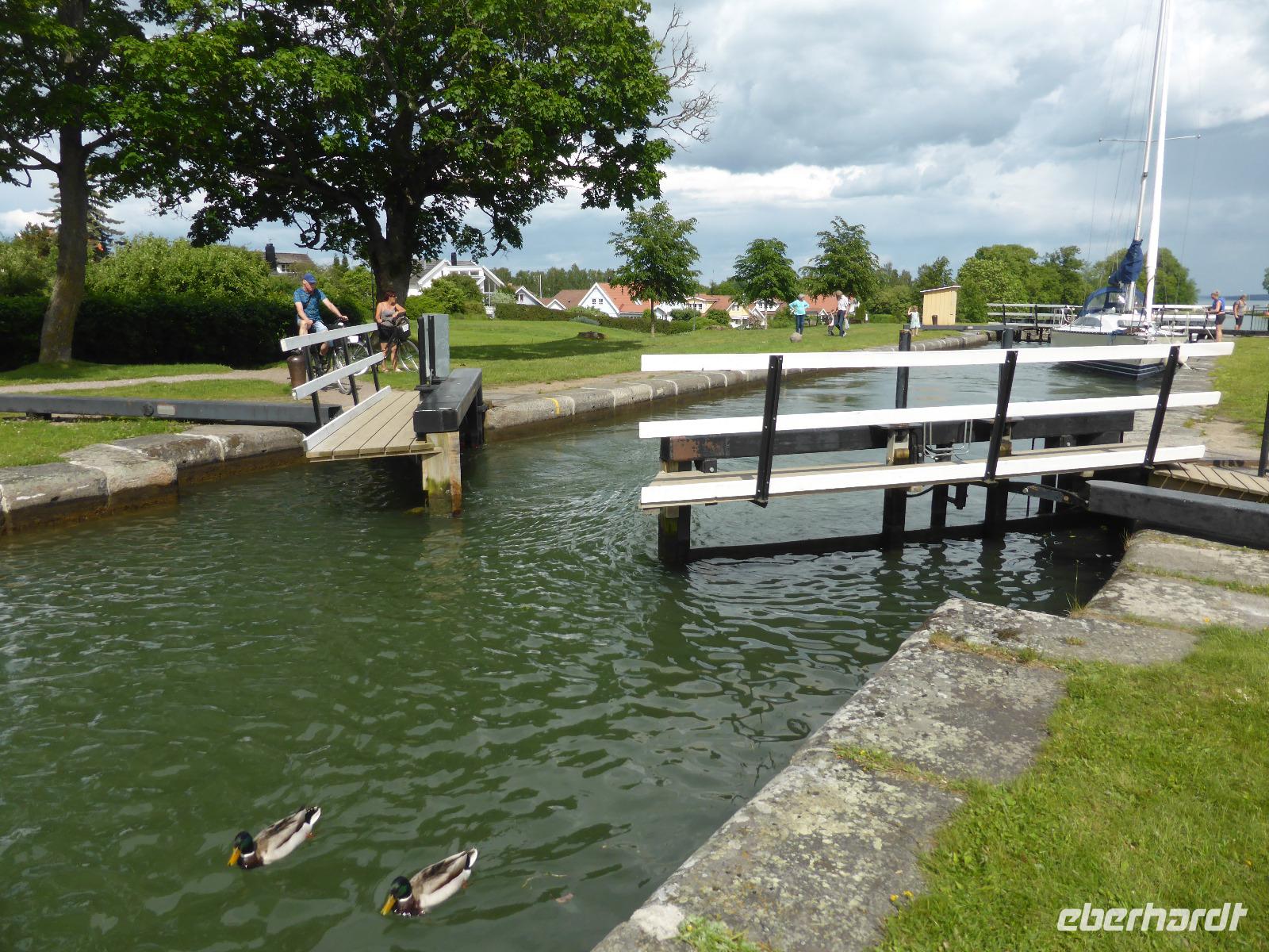 Götakanal - Schleusentreppe bei Berg 