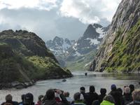 Hurtigrutenfahrt von Stokmarknes - Svolvaer - Einfahrt in Trollfjord